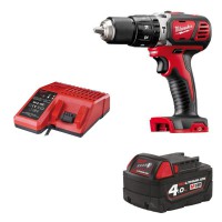 Milwaukee M18 BPD 18 Volt Li-Ion RedLithium Compact Cordless Combi Percussion Drill + 4ah Battery & Charger
